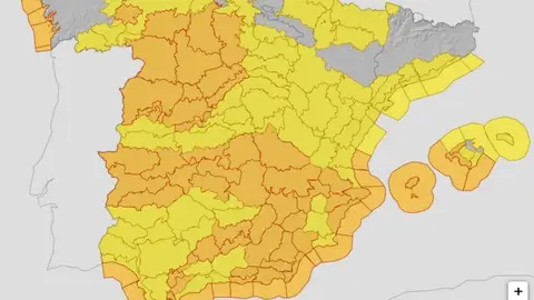 Avisos metereol&oacute;gicos Espa&ntilde;a para este mi&eacute;rcoles - Imagen de AEMET