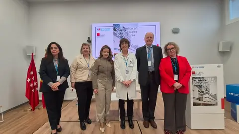 La consejera Matute, en la Reuni&oacute;n de Alto Nivel entre estos centros y la organizaci&oacute;n celebrada en el 12 de Octubre - Foto Comunidad de Madrid