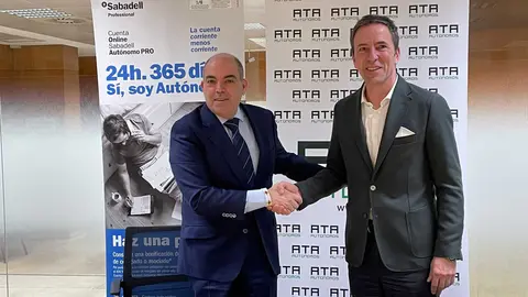 Firma del acuerdo entre el Banco Sabadell y la Federaci&oacute;n Nacional de Asociaciones de Aut&oacute;nomos (ATA) para apoyar a los aut&oacute;nomos