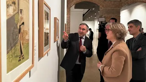 Rivera de la Cruz en la exposici&oacute;n 'Bellezas de un mundo flotante'