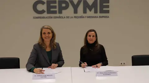 Firma del acuerdo - Foto de Cepyme
