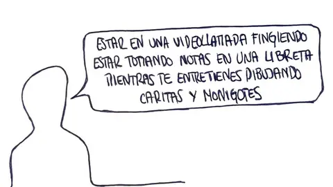 Fingiendo tomar notas - Las Vi&ntilde;etas de Manuel Franganillo