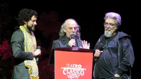 Daniel Miguela&ntilde;ez, Fernando Aguado y Adolfo 
Pastor  - Foto Jos&eacute; Bell&oacute; Aliaga