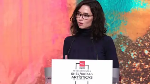 Ayuso durante el acto - Imagen de la Comunidad de Madrid