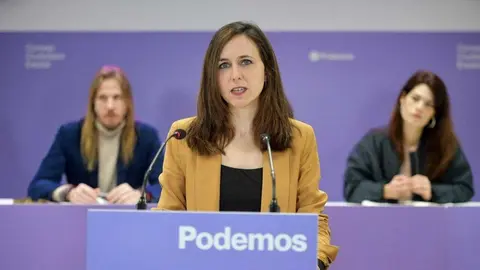 Ione Belarra ante el Consejo Ciudadano Estatal de Podemos