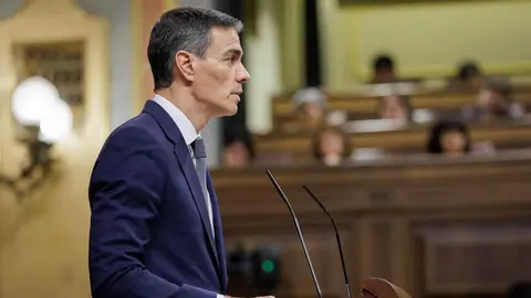 Pedro S&aacute;nchez en una intervenci&oacute;n en el Congreso - Foto del Congreso de los Diputados