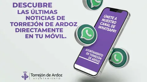 Canal Whatsapp - Imagen del Ayuntamiento de Torrej&oacute;n de Ardoz