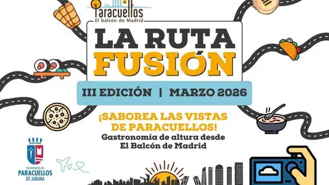 Cartel Ruta Fusi&oacute;n 2026 - Imagen del Ayuntamiento de Paracuellos de Jarama
