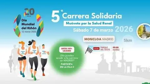 Cartel de la carrera 'Mu&eacute;vete por la salud renal | Foto de SEN
