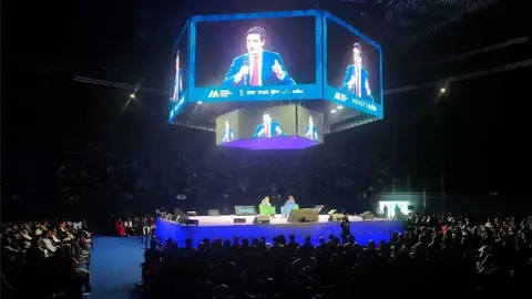 V&iacute;ctor Dom&iacute;nguez y Vito Quiles en el Madrid Economic Forum