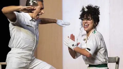 Marlene Monteiro Freitas e Israel Galv&aacute;n - Foto Ayuntamiento de Madrid