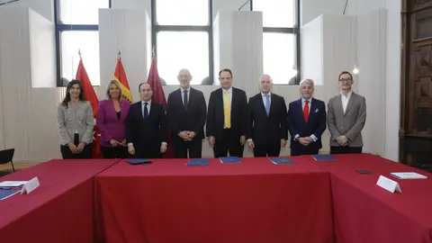 Foto de familia con los participantes en la reuni&oacute;n - Foto Ayuntamiento de Madrid