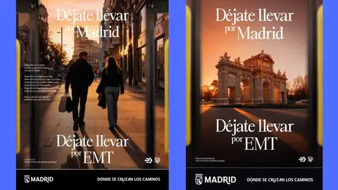 Im&aacute;genes dela campa&ntilde;a &lsquo;D&eacute;jate llevar por Madrid, d&eacute;jate llevar por EMT