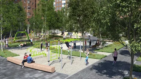 Recreaci&oacute;n espacio estancial zona de San Pascual