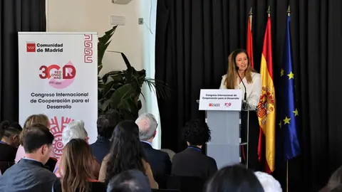 La consejera D&aacute;vila ha inaugurado hoy este encuentro organizado por  la Red de ONGD de Madrid - Foto Comunidad de Madrid