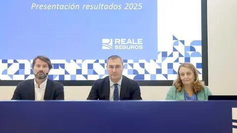Directivos de Reale durante la rueda de prensa con Ignacio Mariscal en el centro- Foto de Reale