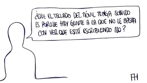 Teclado del m&oacute;vil - Las Vi&ntilde;etas de Manuel Franganillo