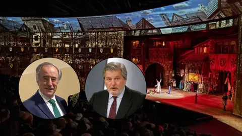 Montaje propio - Fotos de Puy do Fou Espa&ntilde;a. La foto de M&eacute;ndez de Vigo de La Moncloa