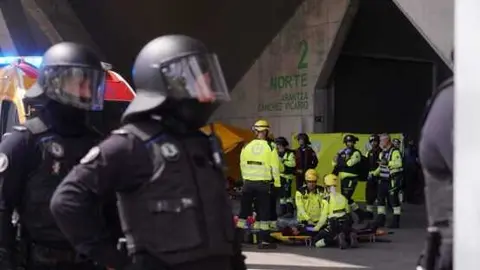 Imagen de archivo simulacro de Polic&iacute;a Municipal y SAMUR-PC ante supuesto ataque