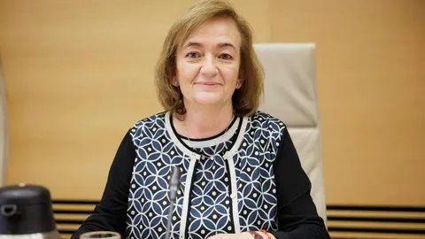 La expresidenta de la Airef Cristina Herrero, en una comparecencia en el Congreso, en marzo - Foto del Congreso