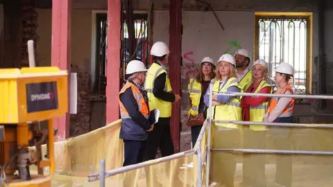 La vicealcaldesa de Madrid, Inma Sanz, ha visitado las obras que est&aacute; llevando a cabo el Ayuntamiento en el edificio de Prado 30