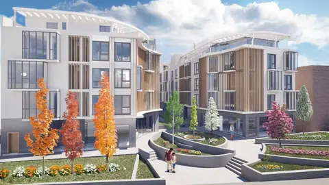 Render del proyecto de urbanizaci&oacute;n de la plaza Mayor de Villaverde