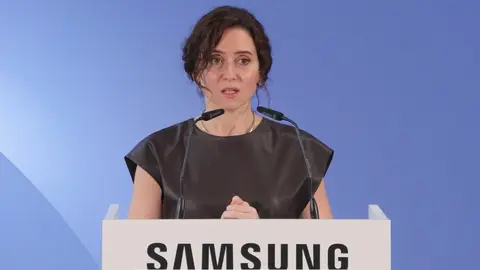 Ayuso en el 20&ordm; aniversario de Samsung en Madrid - Foto Comunidad de Madrid