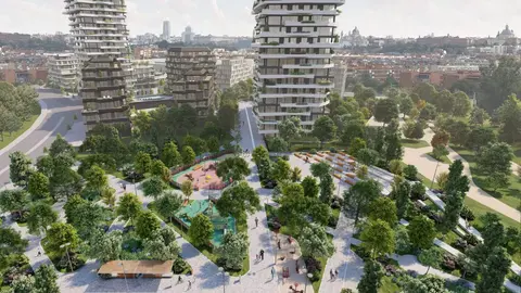 Recreaci&oacute;n digital del proyecto de urbanizaci&oacute;n de Ermita del Santo
