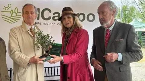 El presidente de Ence recoge el premio de manos de la infanta Elena - Foto de Ence
