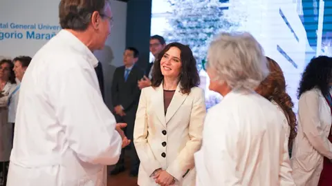 Isabel D&iacute;az Ayuso, en la presentaci&oacute;n del nuevo Hospital Gregorio Mara&ntilde;&oacute;n - Foto Comunidad de Madrid