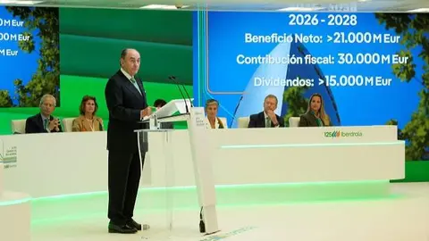 Ignacio Gal&aacute;n en la Junta General de Accionistas 2026 en Bilbao