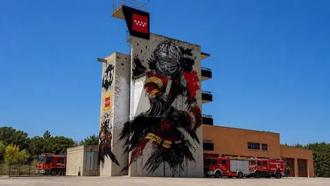 Mural Parque de bomberos de Pozuelo de Alarc&oacute;n