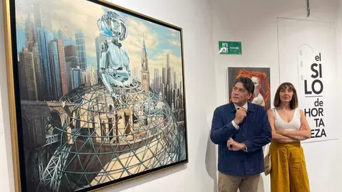 David P&eacute;rez, en la exposici&oacute;n &lsquo;Una parada en Madrid&rsquo; en el Silo de Hortaleza
