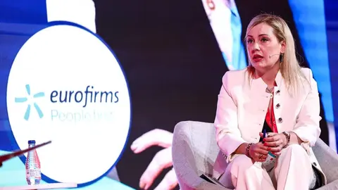 Anna Golsa, CEO de Eurofirms, durante su intervenci&oacute;n en el Madrid Leaders Forum