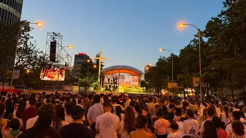 Vigilia Plaza de Lima del Papa Le&oacute;n XIV