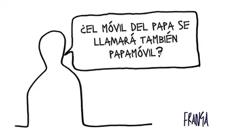 Papamóvil -Las Vi&ntilde;etas de Manuel Franganillo