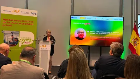 Gema Torres D&iacute;az, Secretaria Confederal de Formaci&oacute;n de la Uni&oacute;n General de Trabajadoras y Trabajadores (UGT) en el foro de clausura de Universidad Pyme