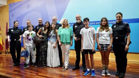 Sanz, durante el acto de entrega de las certificaciones del programa Zonas Libres de Acoso, celebrado este viernes