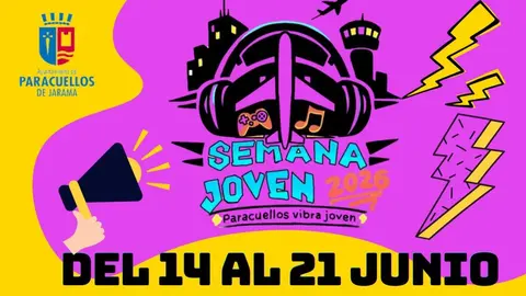 Cartel Semana Joven - Imagen del Ayuntamiento de Paracuellos de Jarama