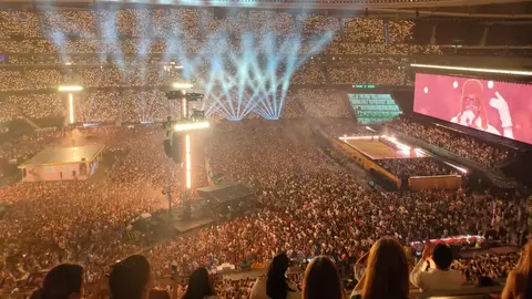 &Uacute;ltimo concierto de Bad Bunny en el Riyadh Air Metropolitano de Madrid