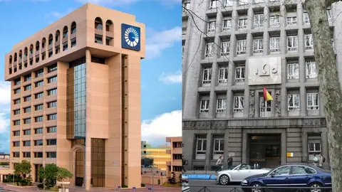 El ICO invierte 43 millones de euros en la Rep&uacute;blica Dominicana para financiar la expansi&oacute;n de empresas espa&ntilde;olas - Foto de los dos bancos -
