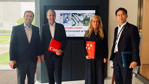La consejera Albert ha visitado hoy en Tokio las sedes centrales de  NTT Data, Canon y Mitsubishi - Foto Comunidad de Madrid