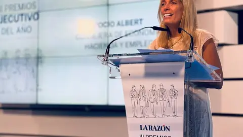 La consejera Albert, en la apertura de los III Premios Ejecutivo del A&ntilde;o, organizados por el diario La Raz&oacute;n - Foto Comunidad de Madrid