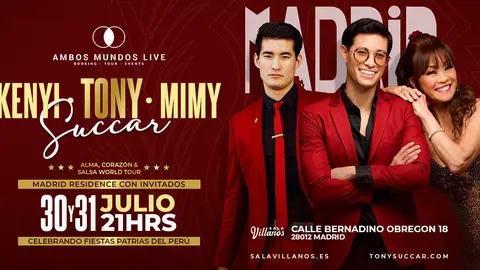 Tony y Mimy Succar llegan a Madrid con 'Alma, coraz&oacute;n y salsa World Tour', el espect&aacute;culo que conquist&oacute; los Grammy