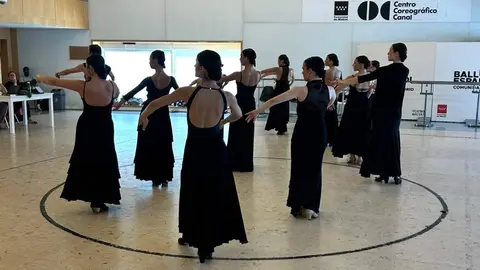 Aspirantes durante las audiciones en el Centro Coerogr&aacute;fico Canal. &copy;Comunidad de Madrid
