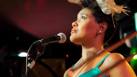 Imagen de la vocalista estadounidense T.J. Jazz, que homenajear&aacute; a Billie Holiday. &copy;Ernesto Cortijo