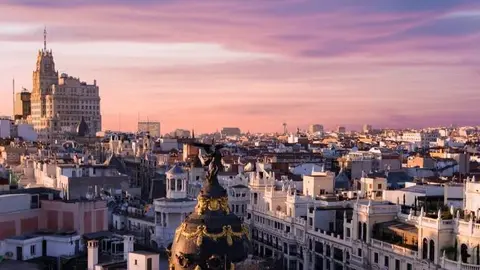 Ocupaci&oacute;n en agosto vista del centro de Madrid - Foto de la Asociaci&oacute;n Empresarial Hotelera de Madrid (AEHM)