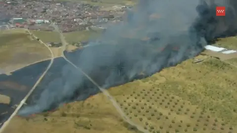 Incendio en San Mart&iacute;n de Valdeiglesias - Emergencias Madrid