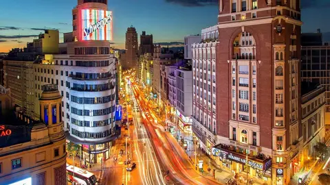 Foto de la Gran V&iacute;a de Madrid en Callao - Julius Silver/Pixabay