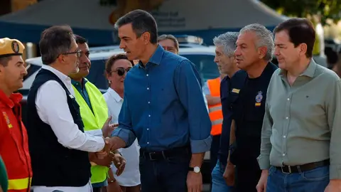 S&aacute;nchez, en el puesto de mando de Navaluenga | Foto de ICAL